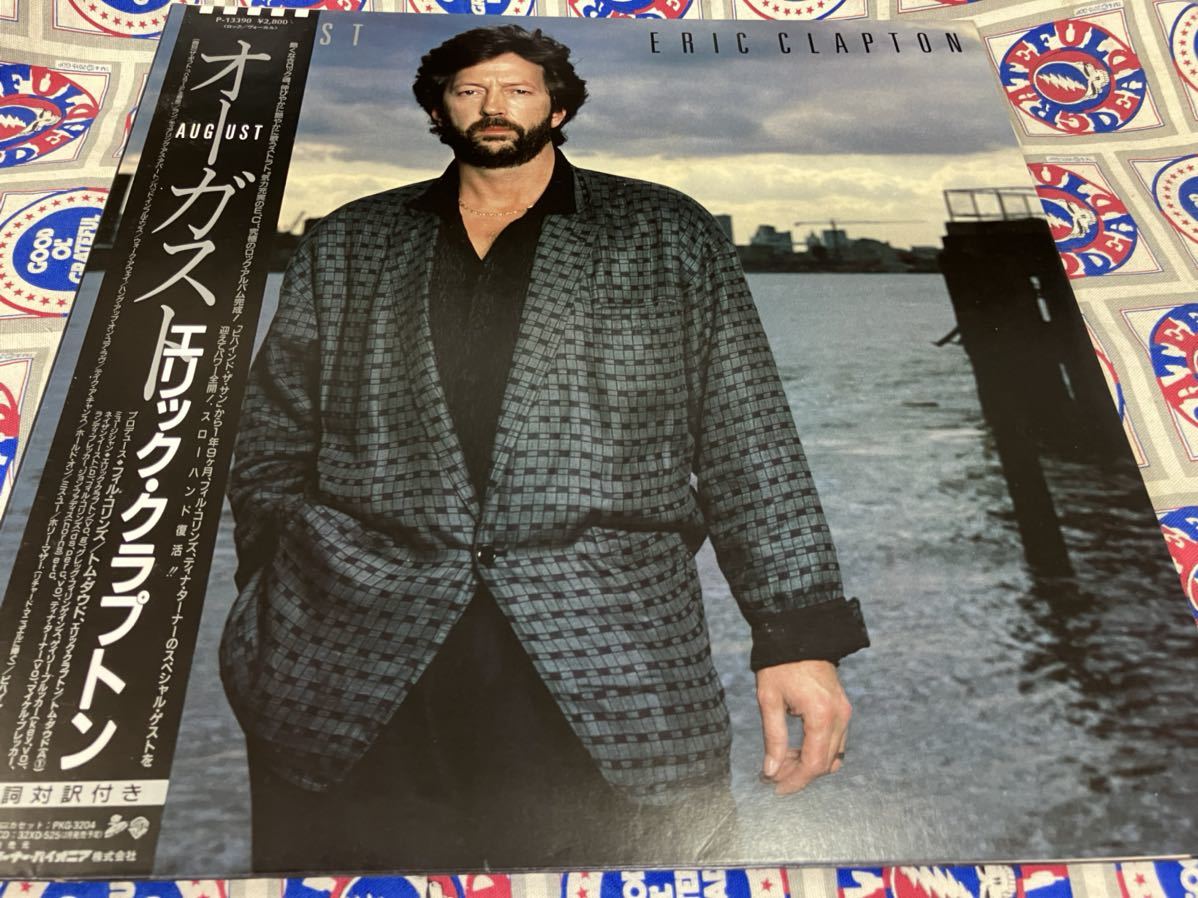 Eric Clapton★中古LP国内盤帯付「エリック・クラプトン～オーガスト」の画像1