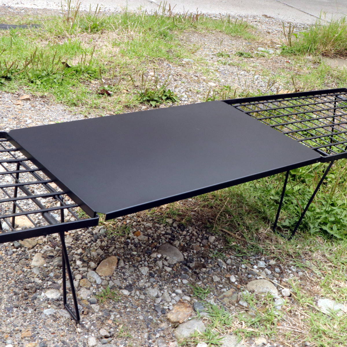 フィールドラック用天板（ブラック）×1枚 キャンプ テーブル クッキングテーブル ユニフレーム対応