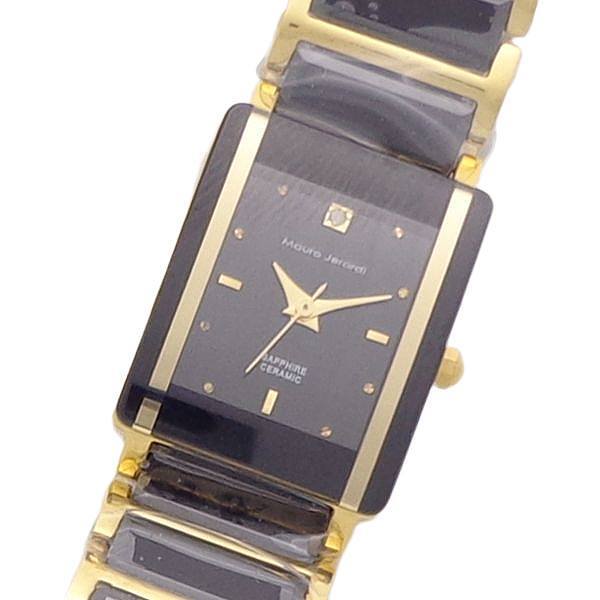腕時計 レディース セラミックベルト MauroJerardi MJ3081-1 マウロジェラルディ セラミック サファイアガラス 角型 薄型 軽量_画像2