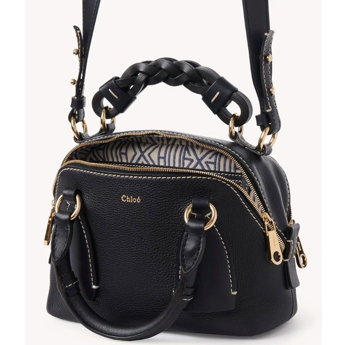 Chloe クロエ ショルダーバッグ ダリア full blue 美品 レザー
