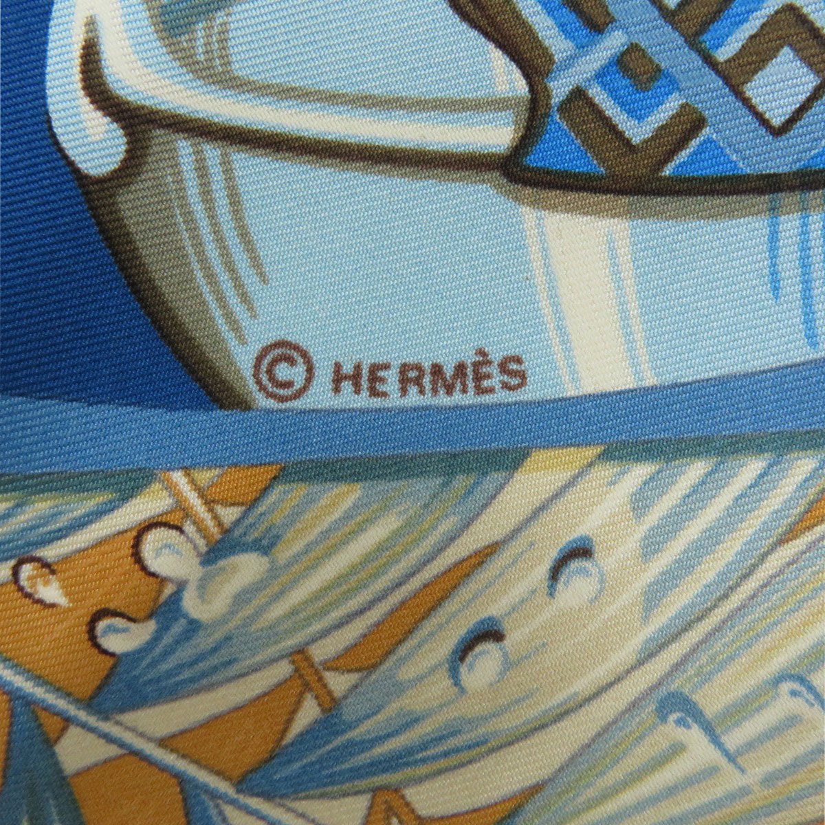 美品 HERMES エルメス カレ90 それぞれの巣作り スカーフ シルク 全品 