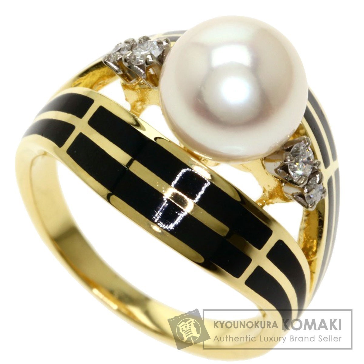 MIKIMOTO ミキモト アコヤパール 真珠 ダイヤモンド リング・指輪 K18