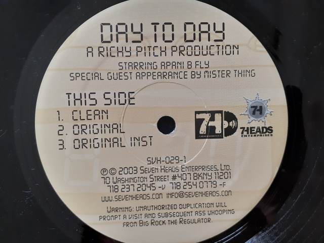 Richy Pitch - Day To Day ★12” hr*si_画像2