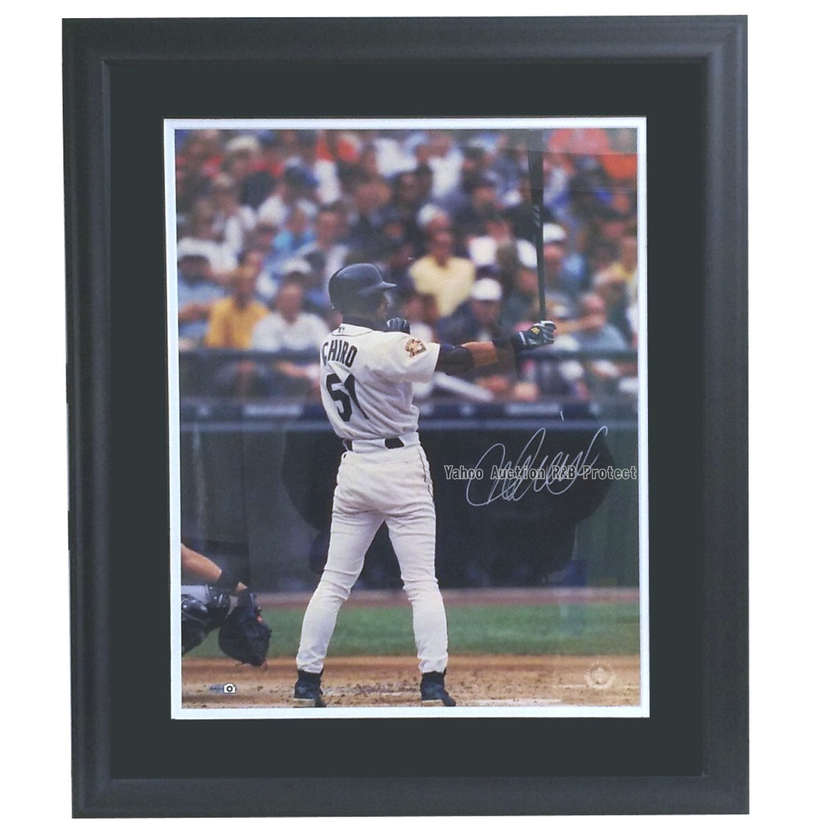 # storage goods ( unused )[Framed Auto Photo]ichi low ( ICHIRO ) 16×20 Autographed Photo amount entering *UD(UDA) company certificate attaching 