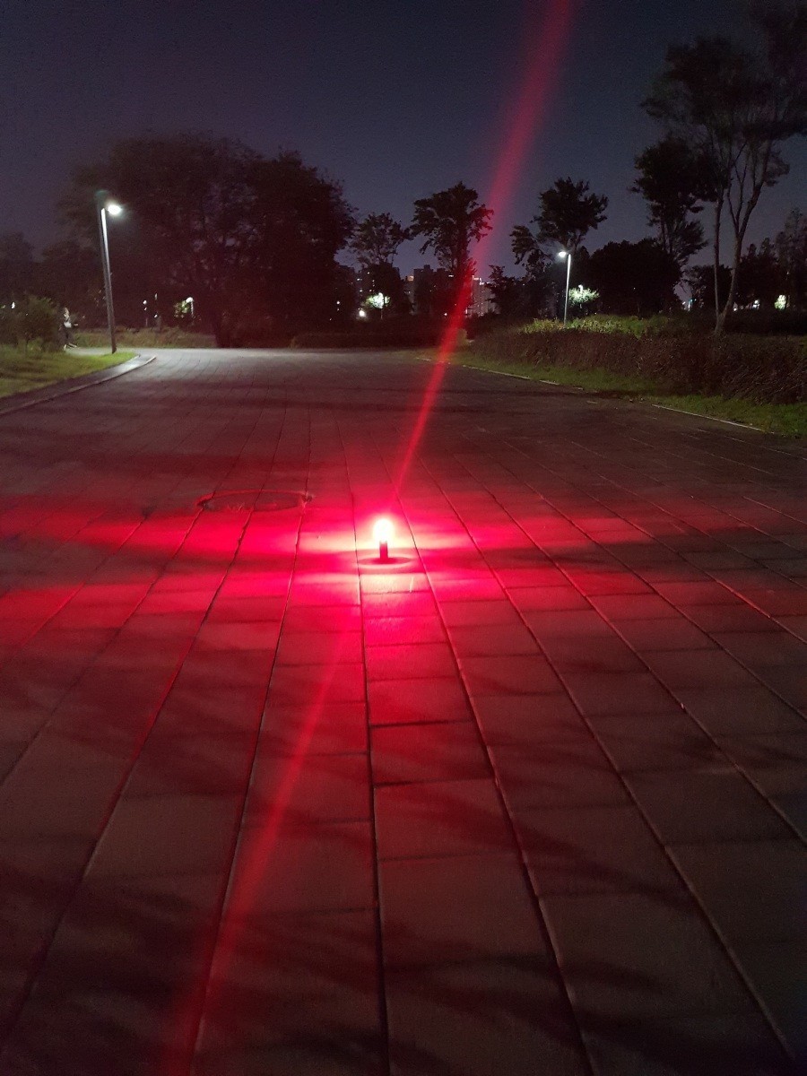 LED緊急信号発光器　KDE1D-R　両面赤色発光タイプ　信号炎管　発煙筒　非常信号灯_画像3