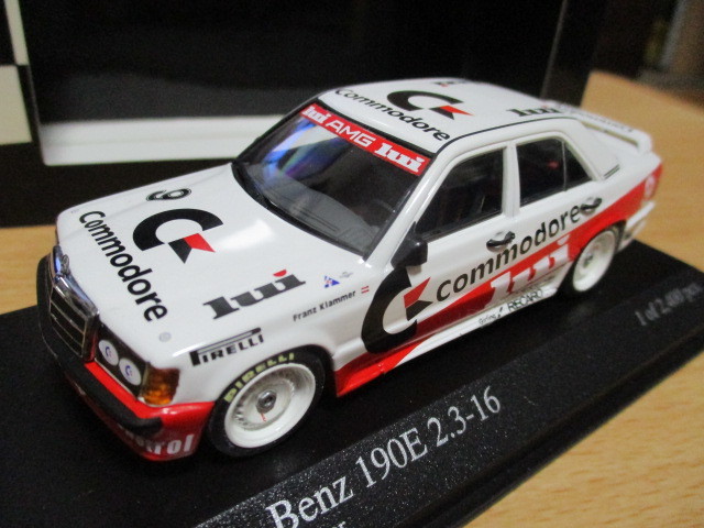 ミニチャンプス　 1/43 「 メルセデス ベンツ190E 2.3-16 DTM 」 #9 1986ｙ ホワイト/レッドライン ・送料 400円　レターパック発送_画像1