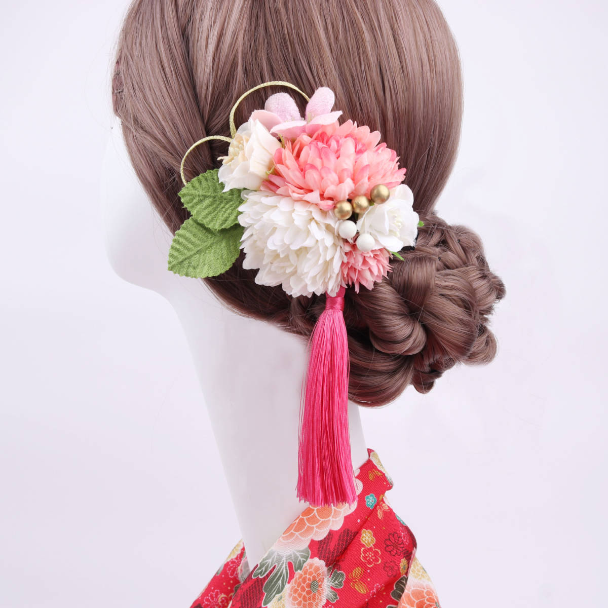ホットセール ヘアアクセサリー 髪飾り 結婚式 前撮り 卒業式 お祭り 祭 浴衣 花 フラワー