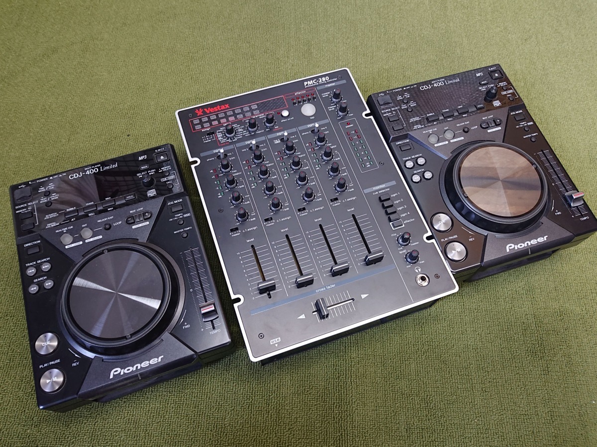 Vestax PMC-280 & Pioneer CDJ-400-K 2個 セット (ベスタクス ...