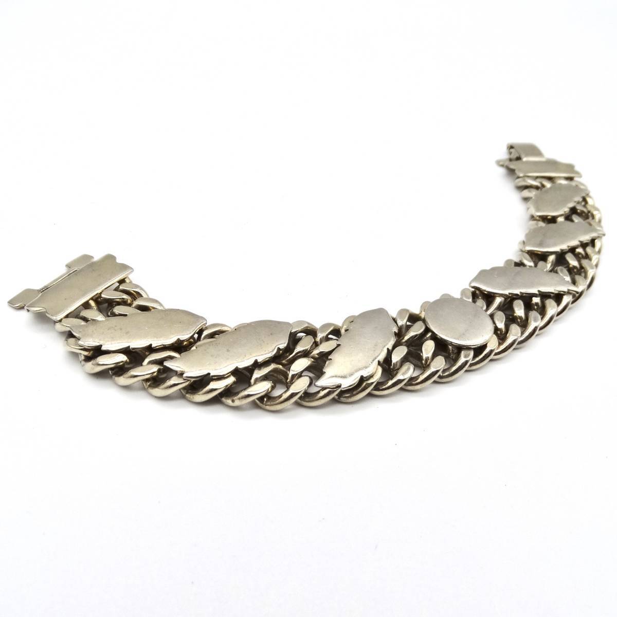 高い素材】 USA ☆50s vintage bracelet design leaf silver その他
