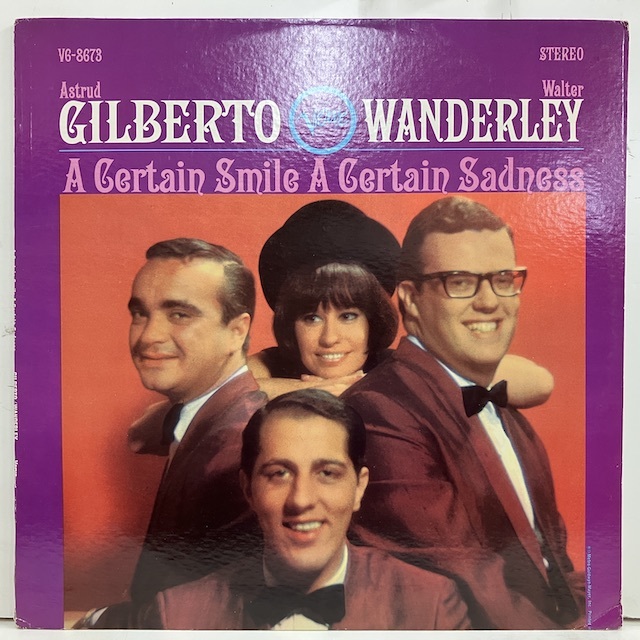 ●即決VOCAL LP Astrud Gilberto / A Certain Smile A Certain Sadness br10045 米盤、ミゾナシMgm Stereo Vangelder刻印_画像1