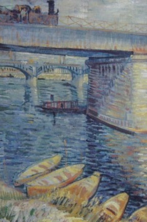 フィンセント・ファン・ゴッホ、【シャトゥの橋】、希少な額装用画集より、状態良好、新品額装付、送料無料、Vincent Willem van Gogh_画像2