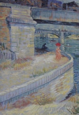 フィンセント・ファン・ゴッホ、【シャトゥの橋】、希少な額装用画集より、状態良好、新品額装付、送料無料、Vincent Willem van Gogh_画像4