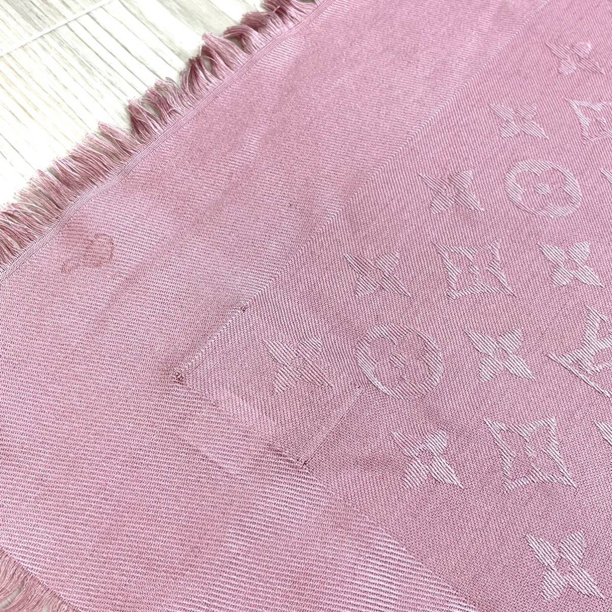 高級 LOUIS VUITTON ルイヴィトン シルク60% ウール40% ショール
