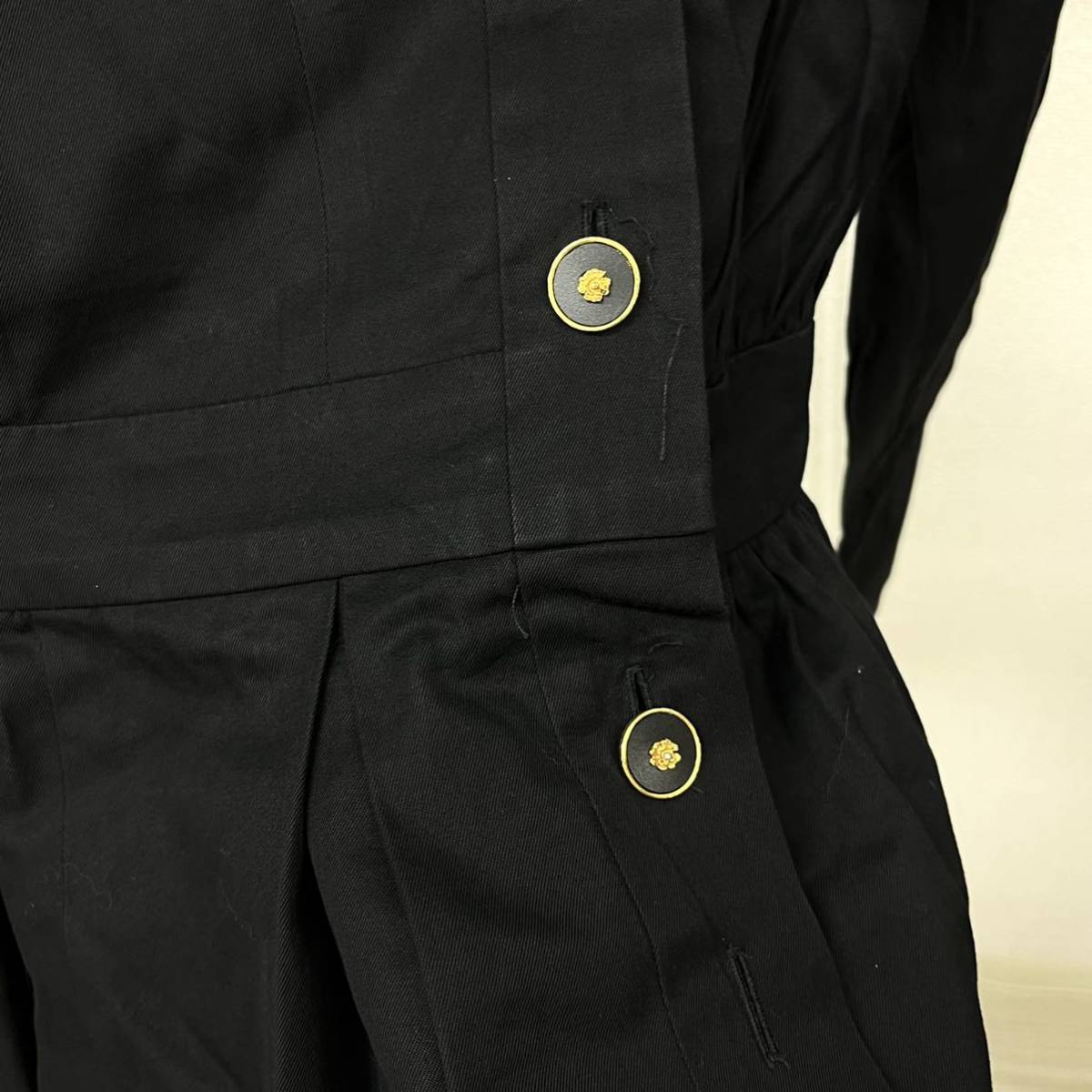 高級 CHANEL BOUTIQUE シャネル ブティック 手書きタグ ヴィンテージ クローバーボタン ジャケット＆スカート セットアップスーツ