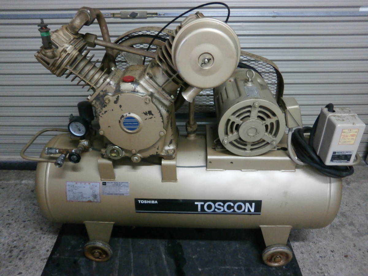 東芝 SP106-37T6 200V3相 3.7kw エアーコンプレッサー(C382) 東芝 SP106-37T6 200V3相 3.7kw エアーコンプレッサー(C382)