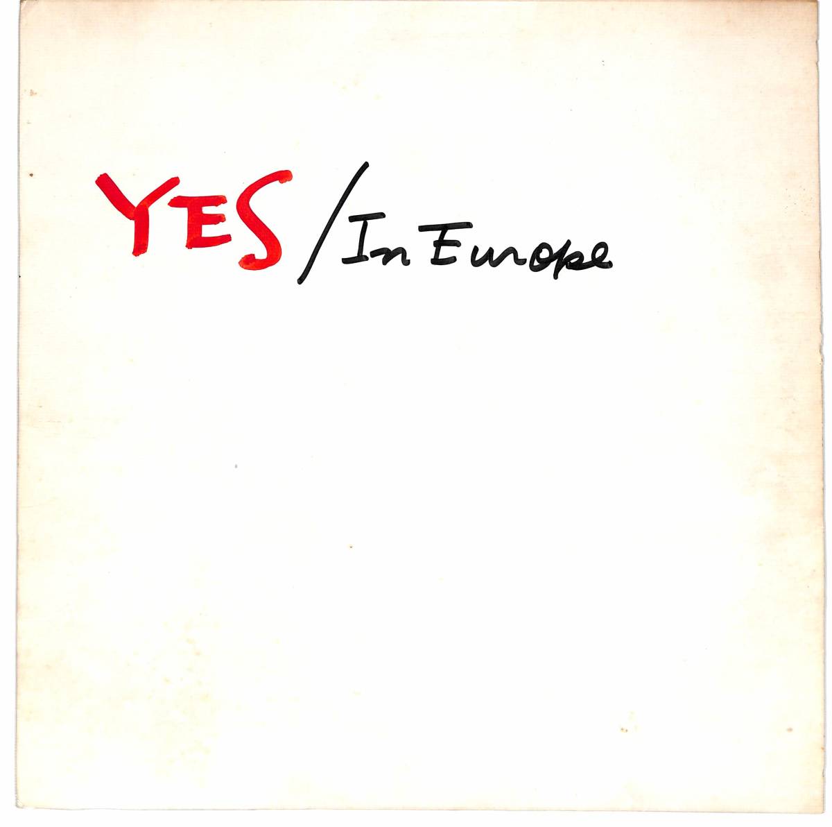 c5671/LP/ブート盤/YES/LIVE IN EUROPE_画像1