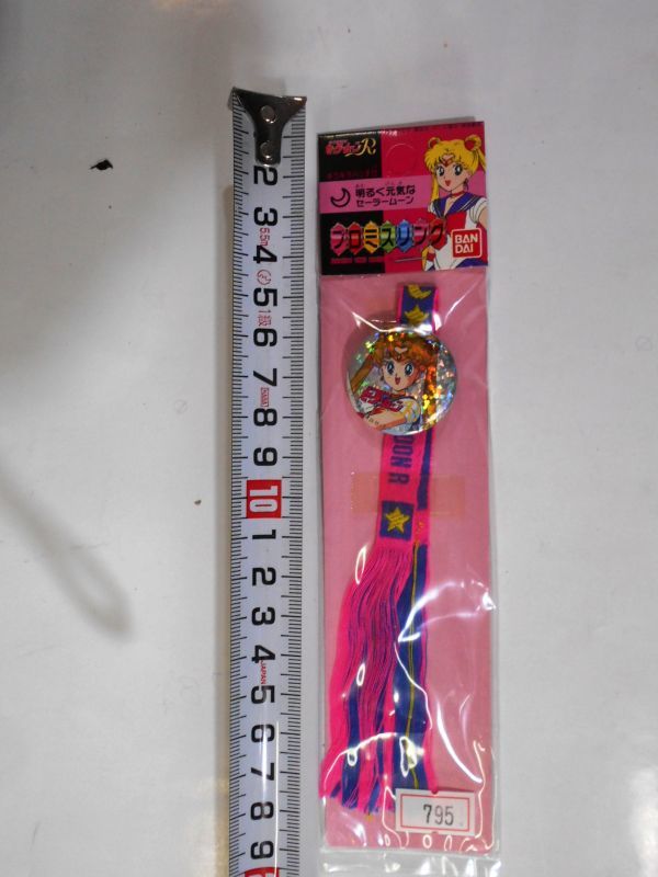 Прекрасная воительница Сейлор Мун Pro mi sling Sailor Moon BANDAI1994 Kirakira bachi имеется синий розовый желтый цвет # 795 не использовался 