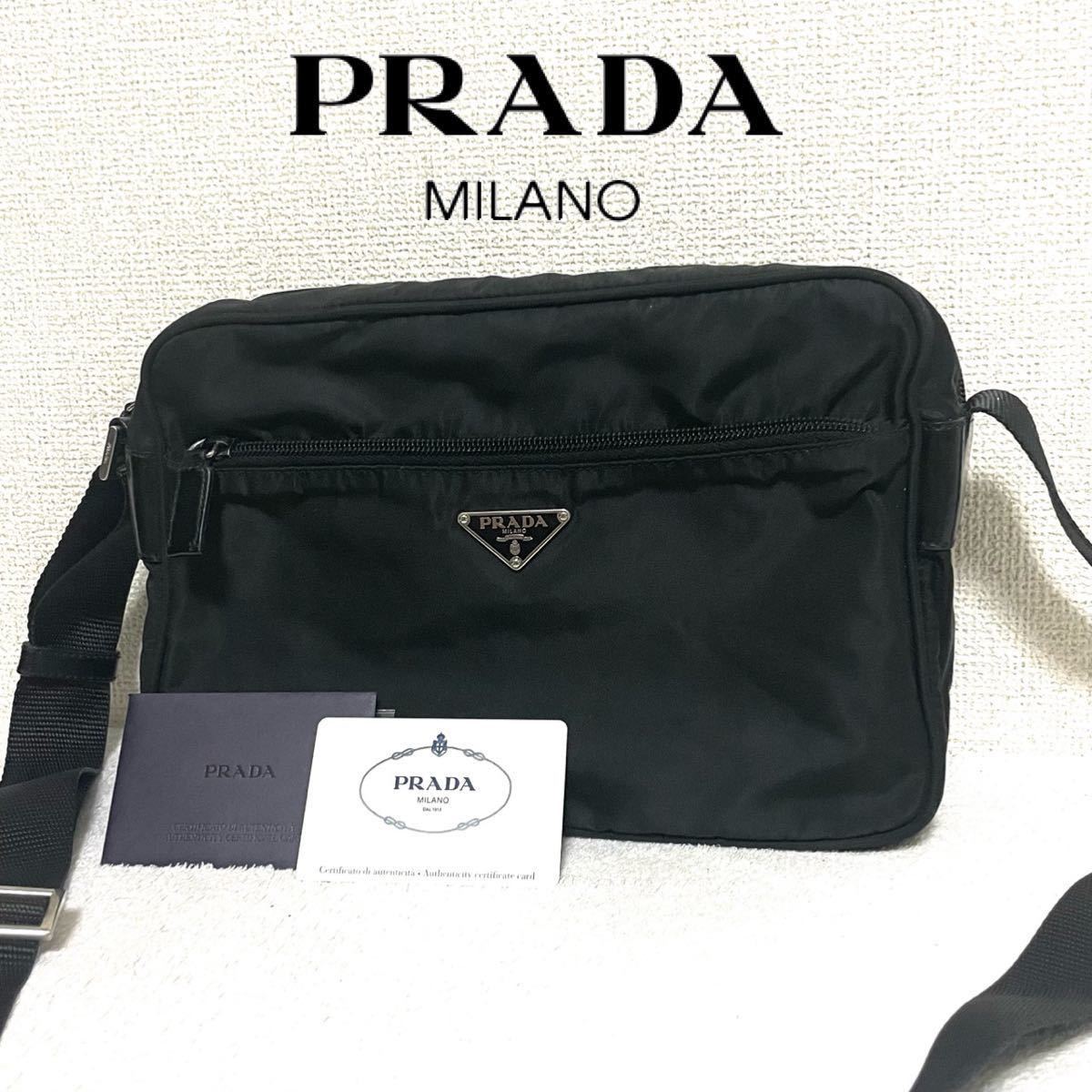 1円スタート！ 超美品 PRADA プラダ テスート ショルダーバッグ