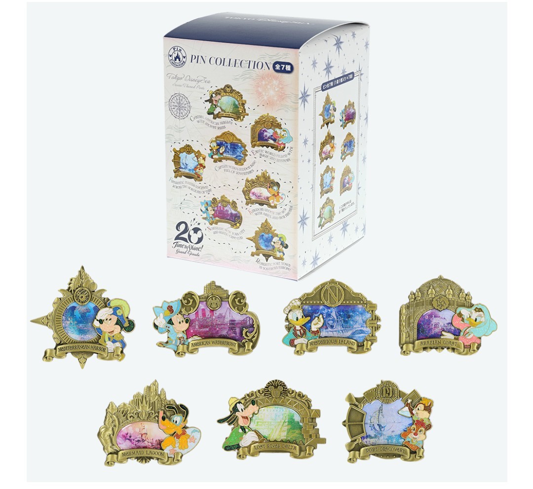 ディズニーシー 20周年 グランドフィナーレ ピンバッジ 7個 ディズニーシー 20周年 グランドフィナーレ ピンバッジ 7個