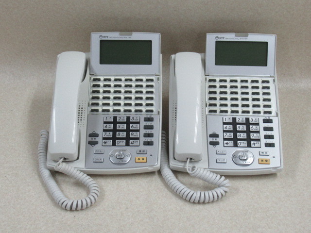 ▲Ω XE2 1493 ∞ 保証有 キレイ NX-(36)IPTEL-(1)(W) NTT 36ボタン IP標準電話機 2台セット 動作OK ・祝10000！取引突破！