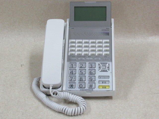 Ω YB 3210 ∞ 保証有 キレイめ 14年製 HITACHI 日立 HI-24F-TELPFIA 24ボタン多機能 ISDN停電電話機 動作OK ・祝10000！取引突破！_画像1