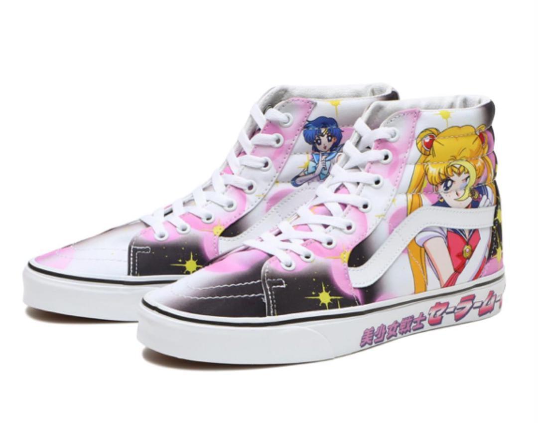 正規品 限定 VANS × アニメ オールドスクール スケートハイ スニーカー 侵攻を決断 美少女戦士セーラームーン オールドスクール スニーカー 23.5cm Vans スニーカー