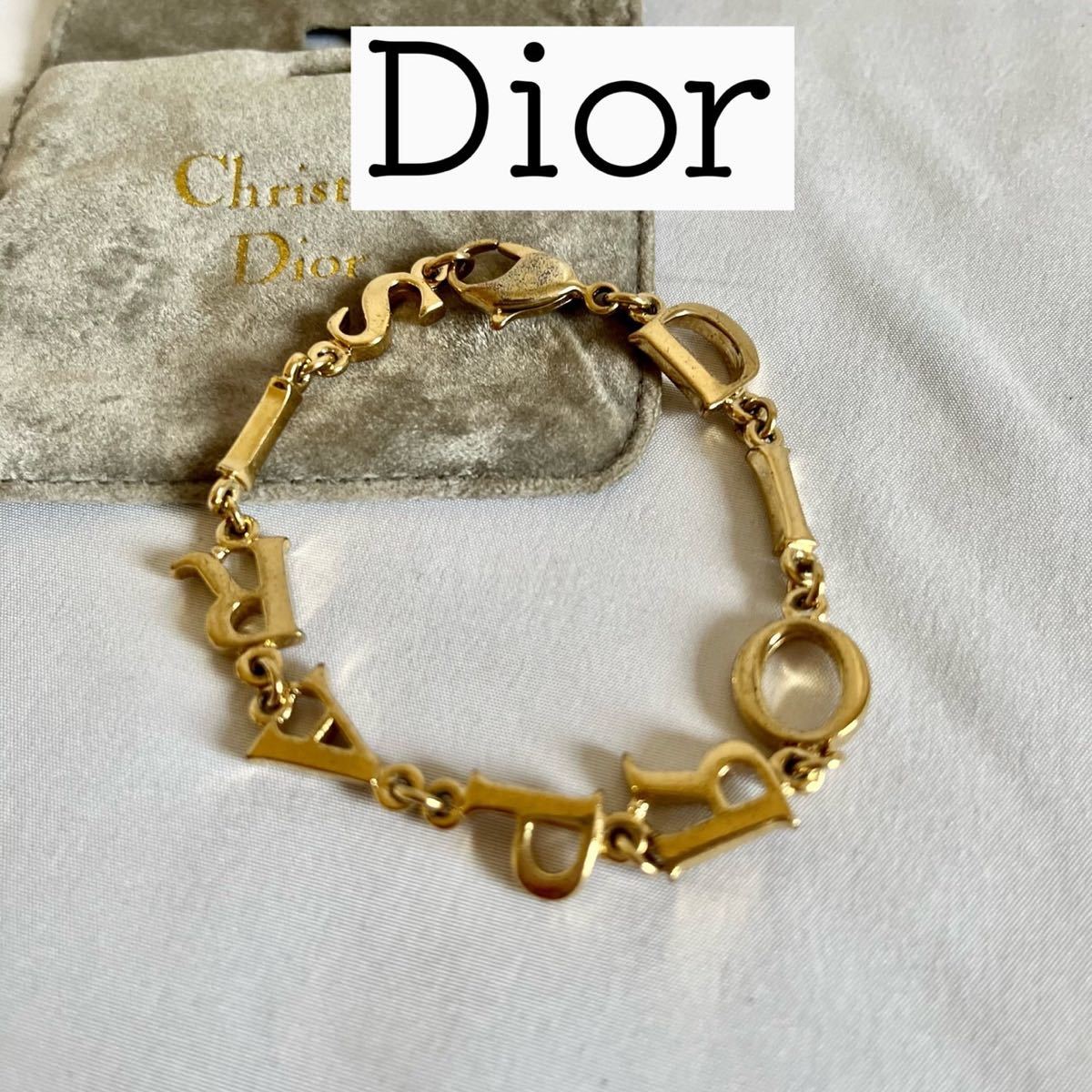 【大人気】ディオール　ブレスレット　ゴールド　Dior ロゴブレスレット ブレス チェーンブレスレット