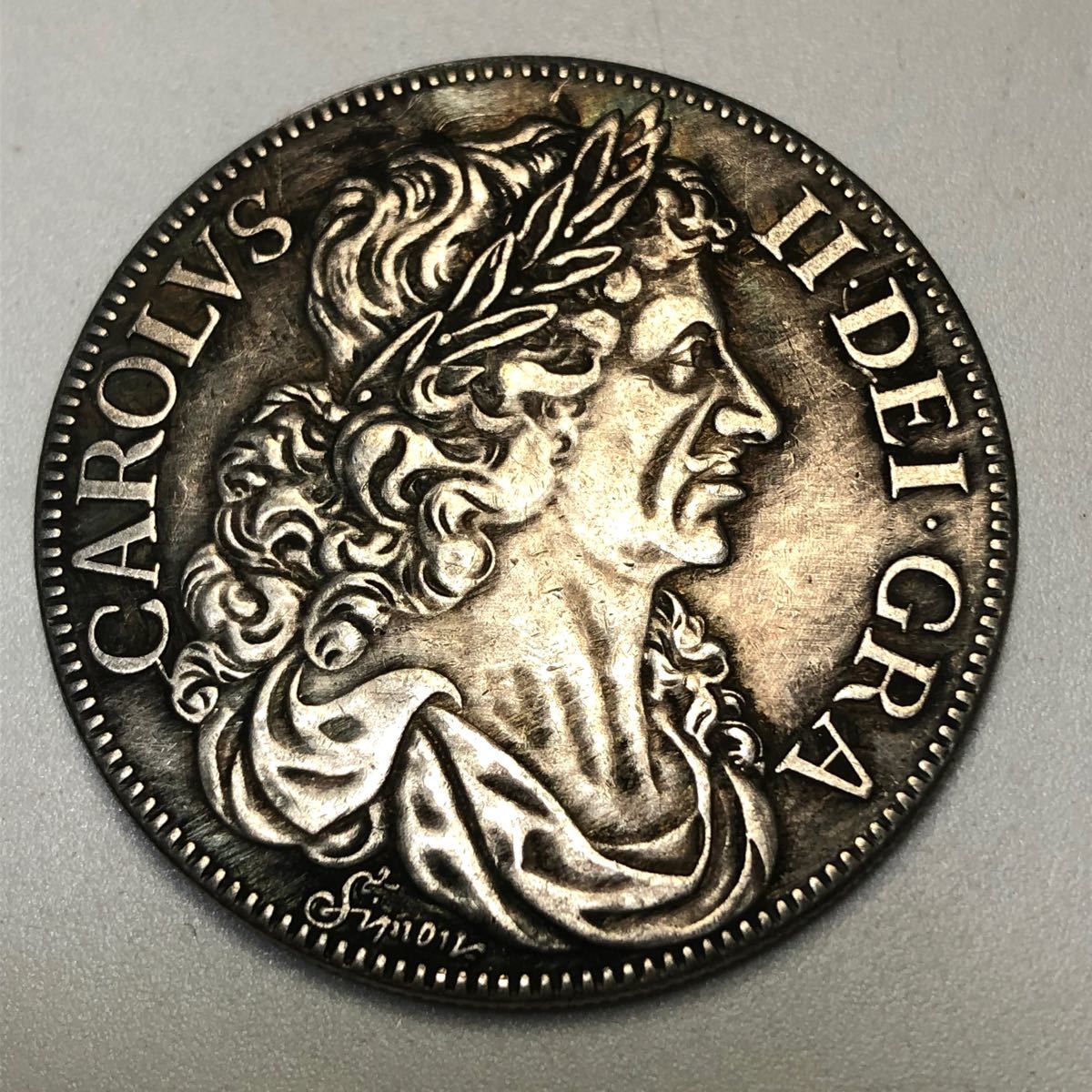 PayPayフリマ｜古銭 大型 外国コイン チャールズ2世 イギリス銀貨