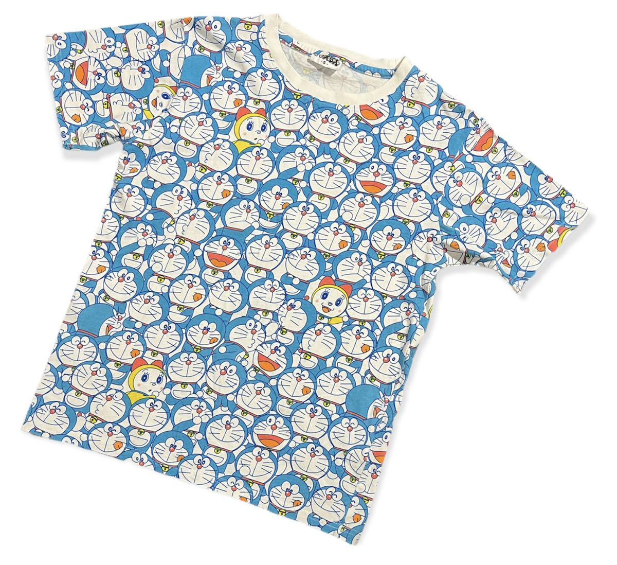 ドラえもん ドラミちゃん オールド物 キッズ兼用 レディスs 総柄tシャツ 流行に 総柄tシャツ