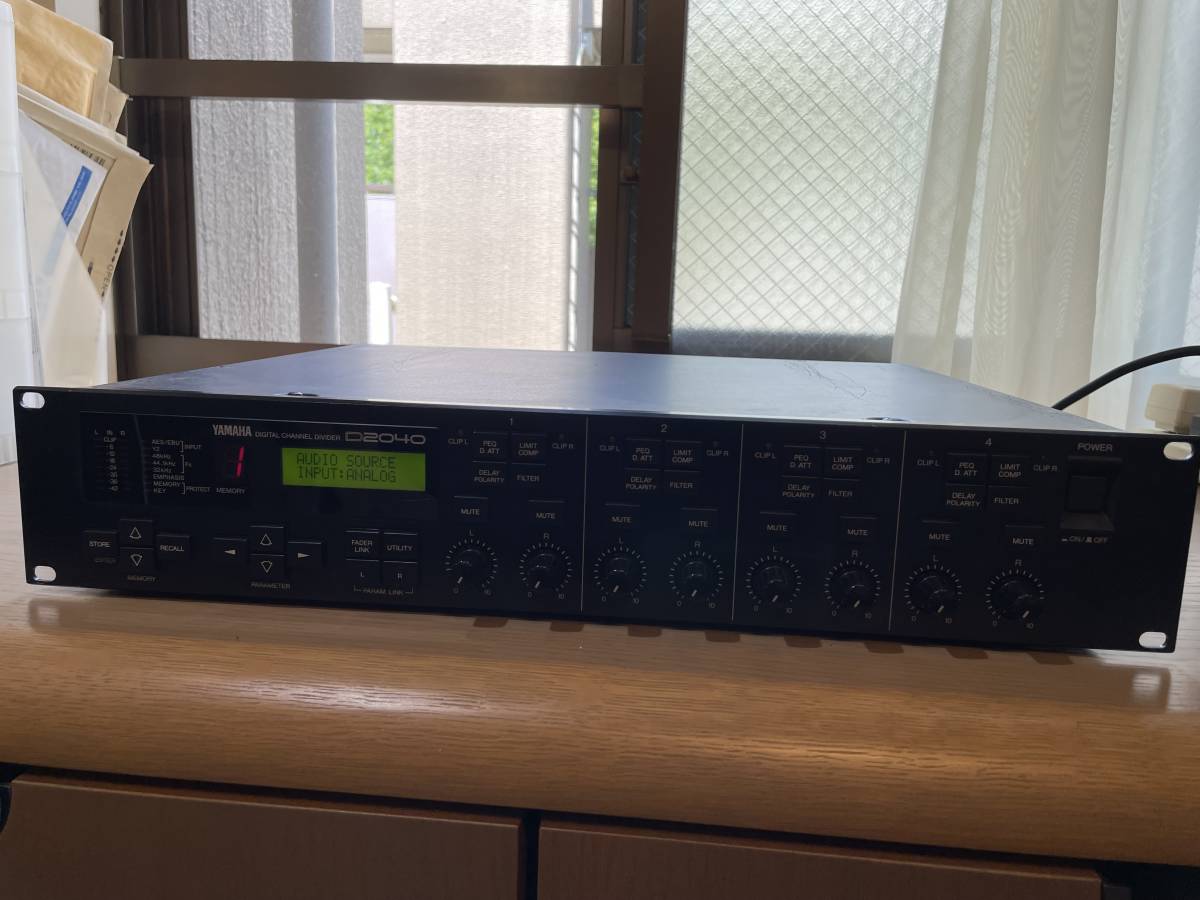 YAMAHA デジタルチャンネルデバイダーD2040 DIGITAL CHANNEL YAMAHA デジタルチャンネルデバイダーD2040 DIGITAL CHANNEL