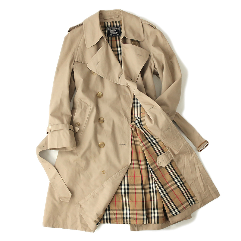 英国製ビンテージ Burberrys バーバリー TRENCH67 トレンチコート/裏地
