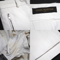 ◆美品 LOUIS VUITTON(ルイヴィトン)◆コットンパンツ 46 ホワイト 上品 優雅 デニム チノパン エルメス ロエベ トムフォード グッチ 1