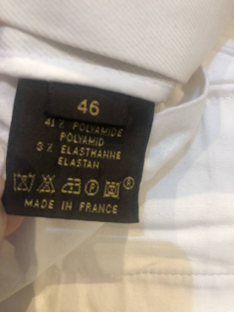 ◆美品 LOUIS VUITTON(ルイヴィトン)◆コットンパンツ 46 ホワイト 上品 優雅 デニム チノパン エルメス ロエベ トムフォード グッチ