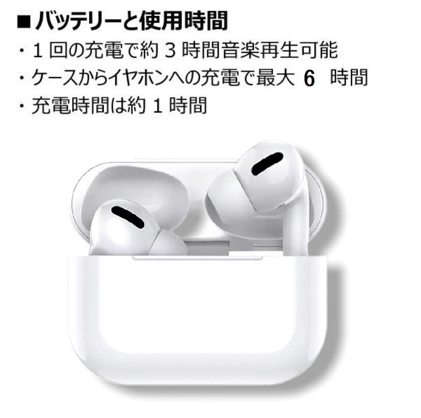 Bluetoothイヤフォン gene pro　左右独立型　ワイヤレス　iPhone　YouTube　Amazon　prime　ホワイト☆