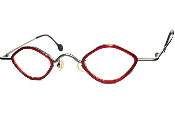 独自STYLE確立テクニカル技巧的デザイン1990sITALY製デッド l.a.Eyeworks アイワークス 小径インナーリム 変形OCTAGON オクタゴン a9127