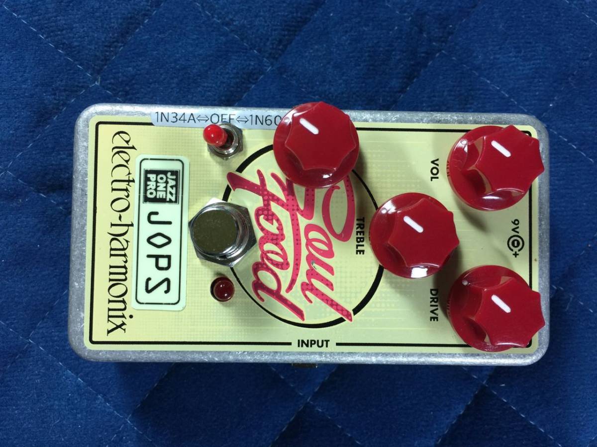 ELECTRO-HARMONIX Soul Food MOD器 国内正規品を新品購入後 クリッピングダイオード切替SW,低音の輪郭を調整するBASS contour POTを追加#10_ELECTRO-HARMONIX Soul Food MOD