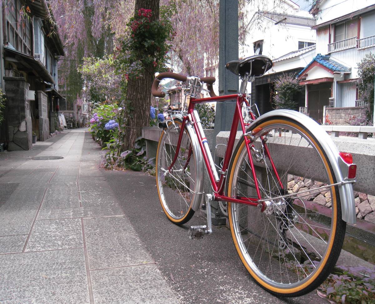 中古　　トモダ　サンセット　QP　　１９７１年　ランドナー　ビンテージ　希少　当時もの　サンツアー　レトロ　輪行 _画像3