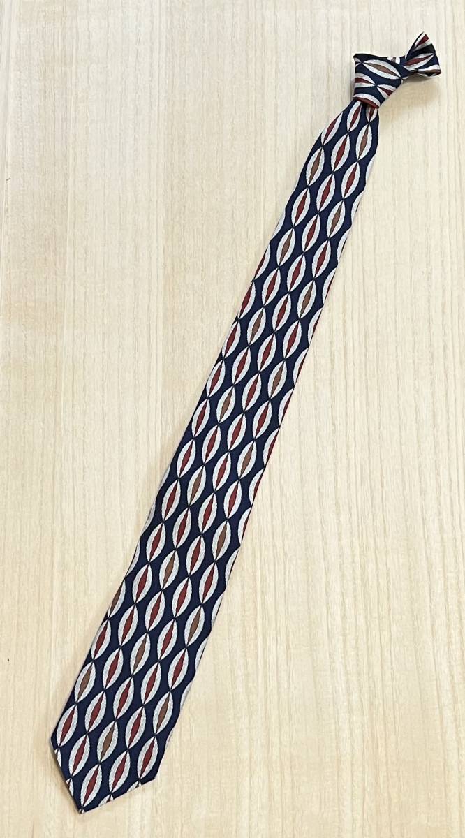 未使用品】アット ヴァンヌッチ Atto Vannucci プリントタイ ネクタイ
