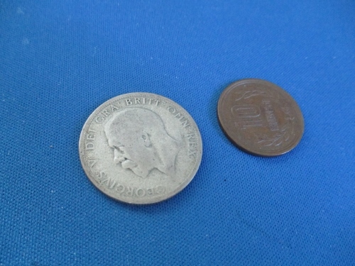 イギリス銀貨☆ジョージ5世フローリン銀貨／1929年／アンティークコイン/シルバーコイン／e604-4_画像4