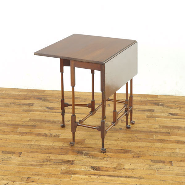 サザーランドテーブル コンパクトに収納できるテーブル 折り畳み式テーブル イギリスアンティーク家具 アンティークフレックス 57665
