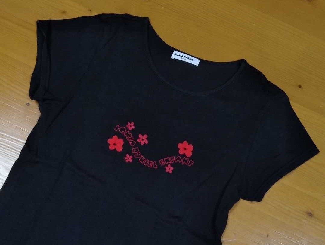 SONIA RYKIEL ソニアリキエル　フレンチ袖Tシャツ【used 160】