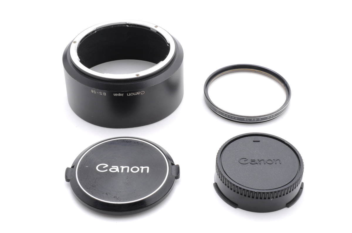 キャノン CANON FD 55mm f1.2 MF 一眼カメラレンズ フード付 管K255