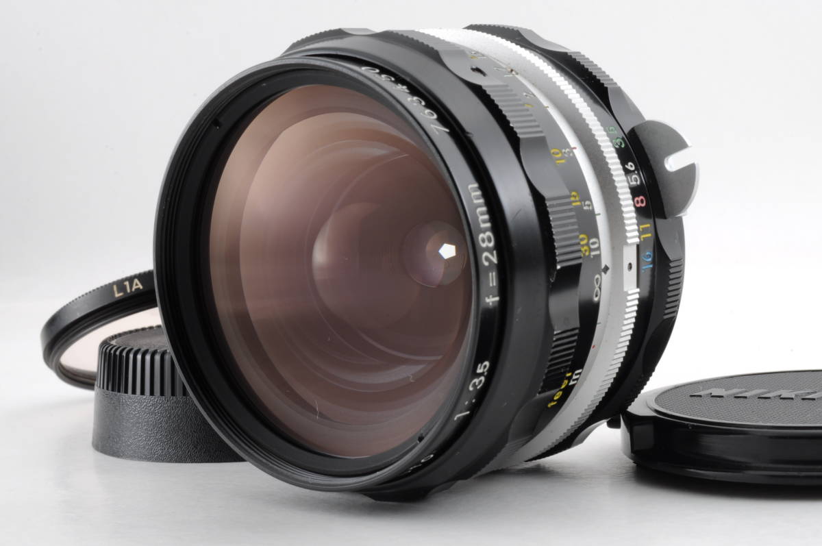ニコン Nikon NIKKOR-H Auto 28mm f3.5 MF 一眼カメラレンズ 管K261_画像1
