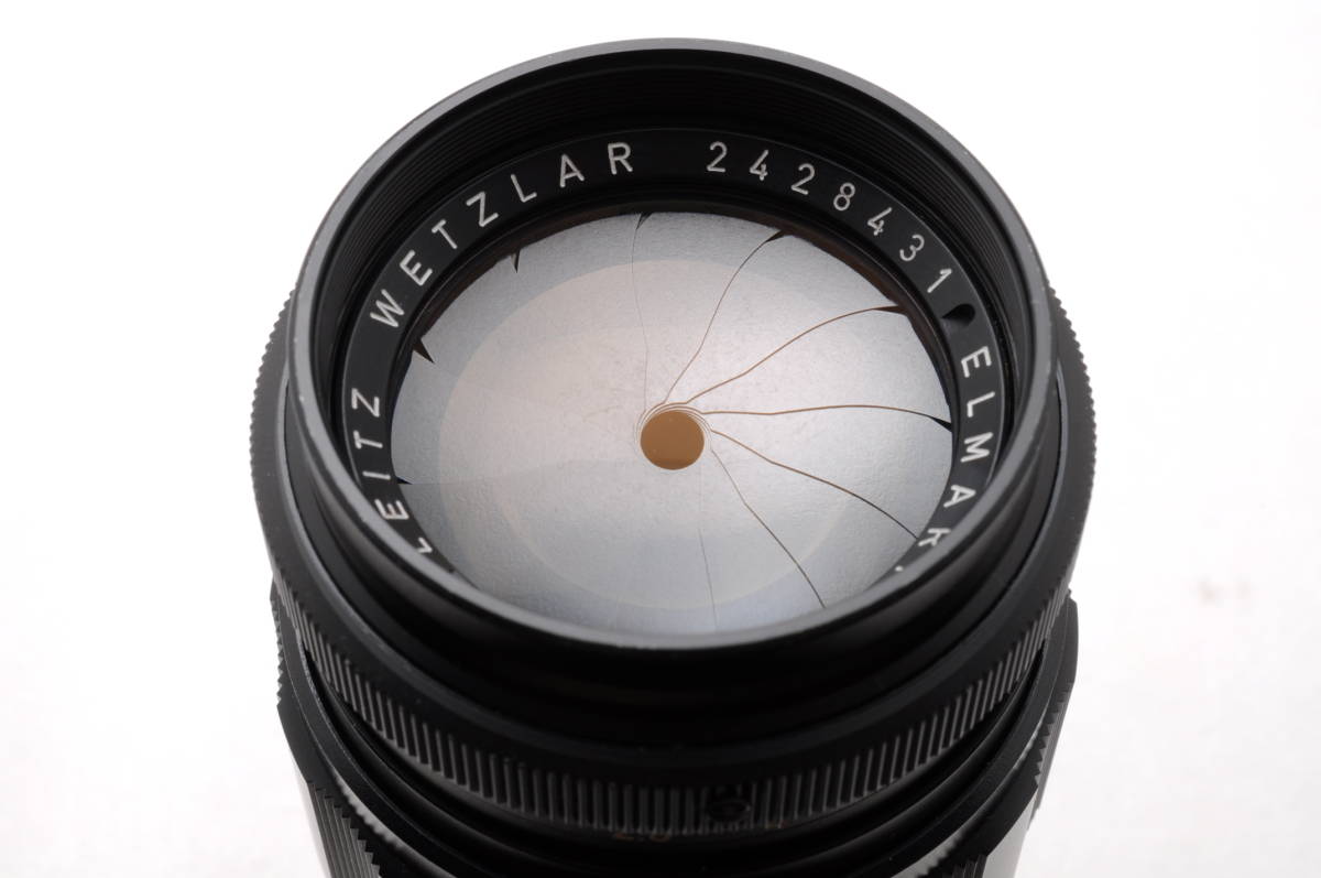 Leitz Wetzlar ELMARIT 90mm f2.8 ライカ LEICA Germany Mマウント MF 一眼カメラレンズ フード付 管L1034_画像8