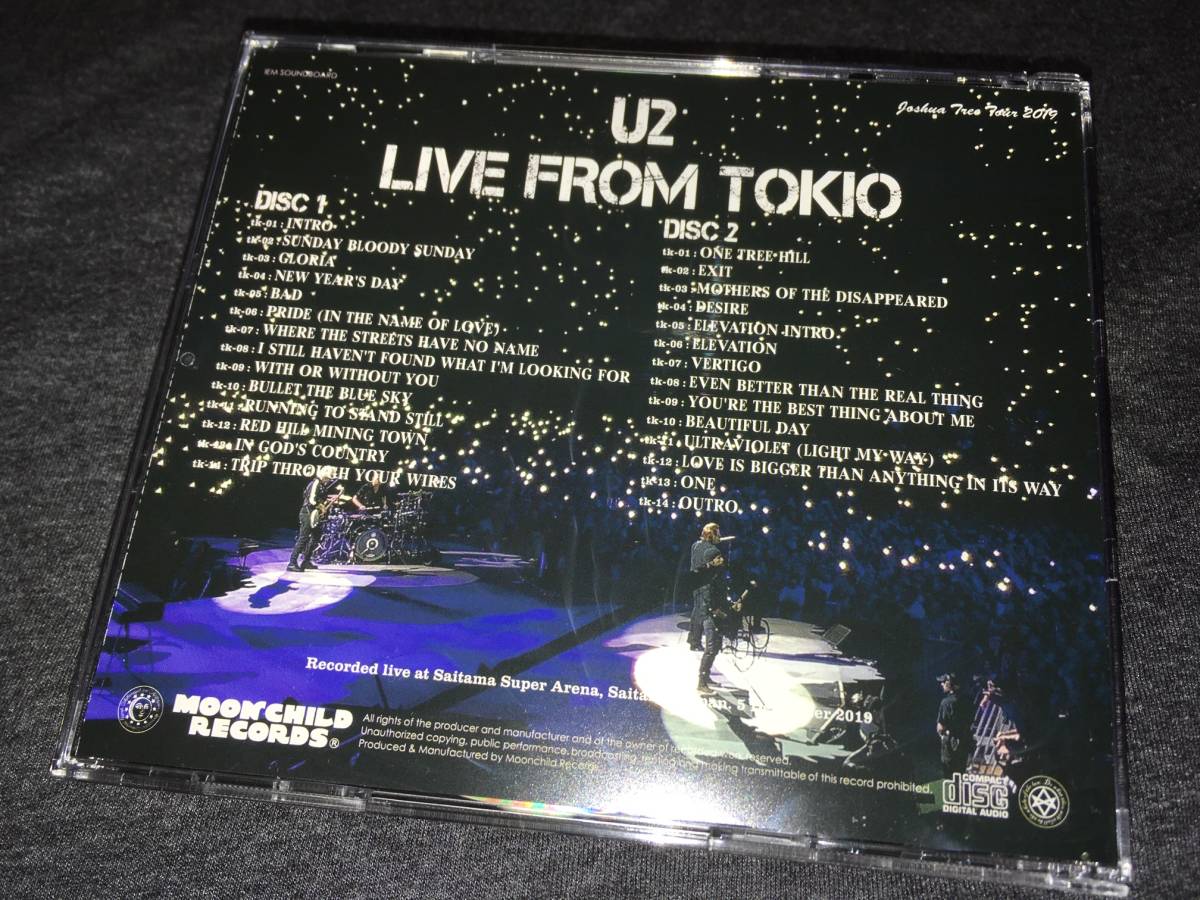 Moon Child ★ U2 -「Live From Tokio」 超高音質IEMサウンドボード完全収録！プレス2CD_画像2