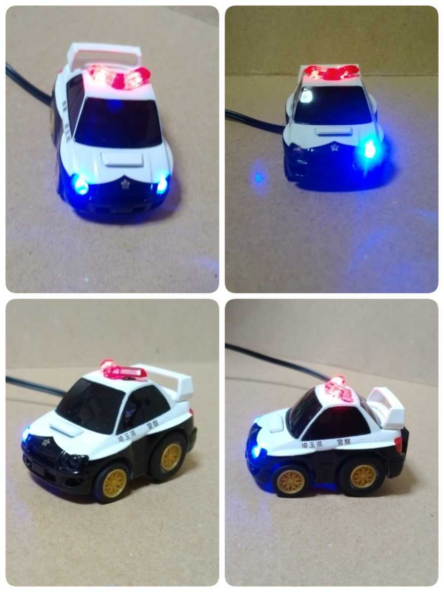  dummy scanner Impreza WRX patrol car Choro Q Saitama prefecture .LED 12V 4 light blinking anti-theft SUBARU minicar Kanto new goods 
