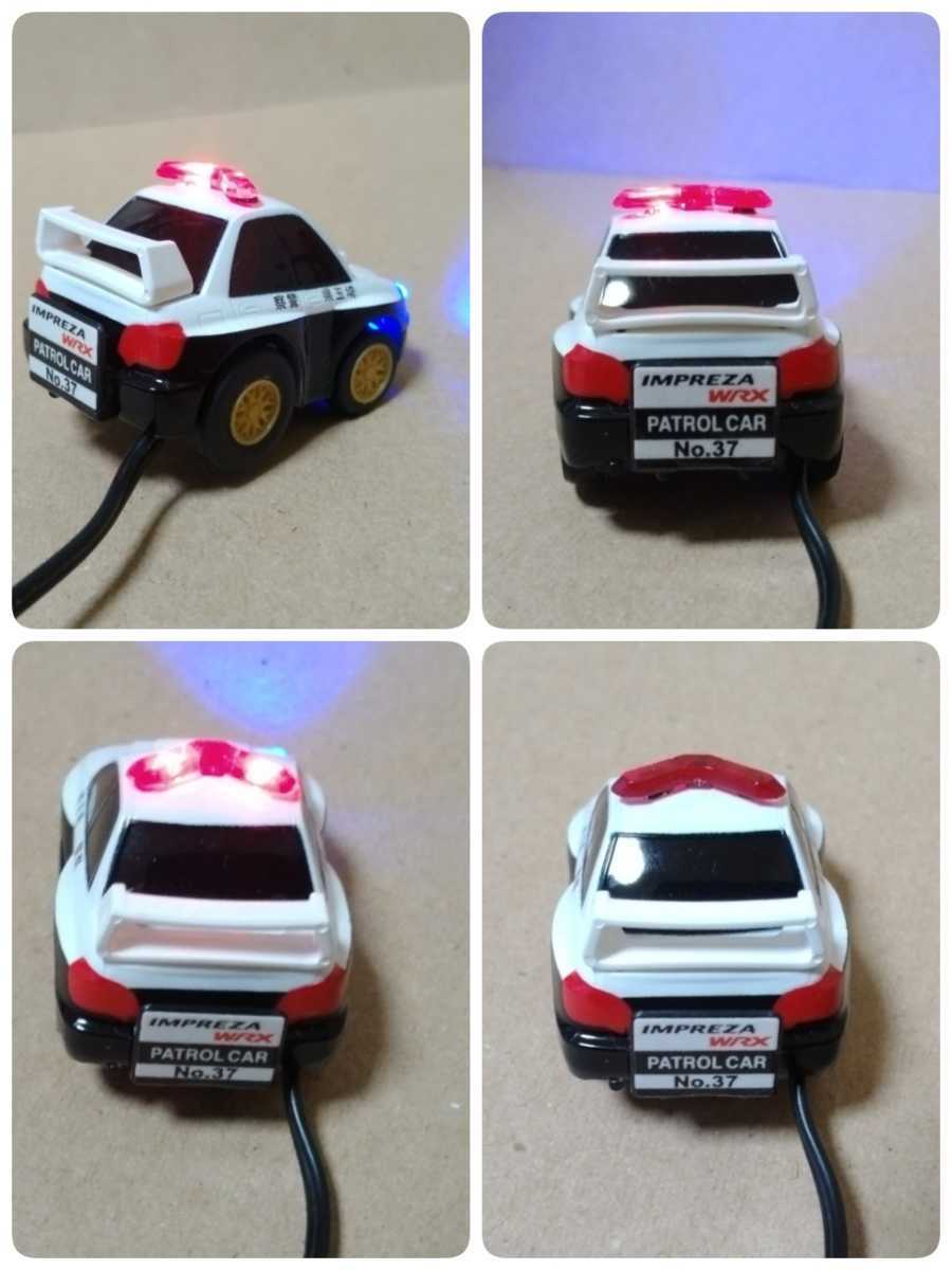  dummy scanner Impreza WRX patrol car Choro Q Saitama prefecture .LED 12V 4 light blinking anti-theft SUBARU minicar Kanto new goods 