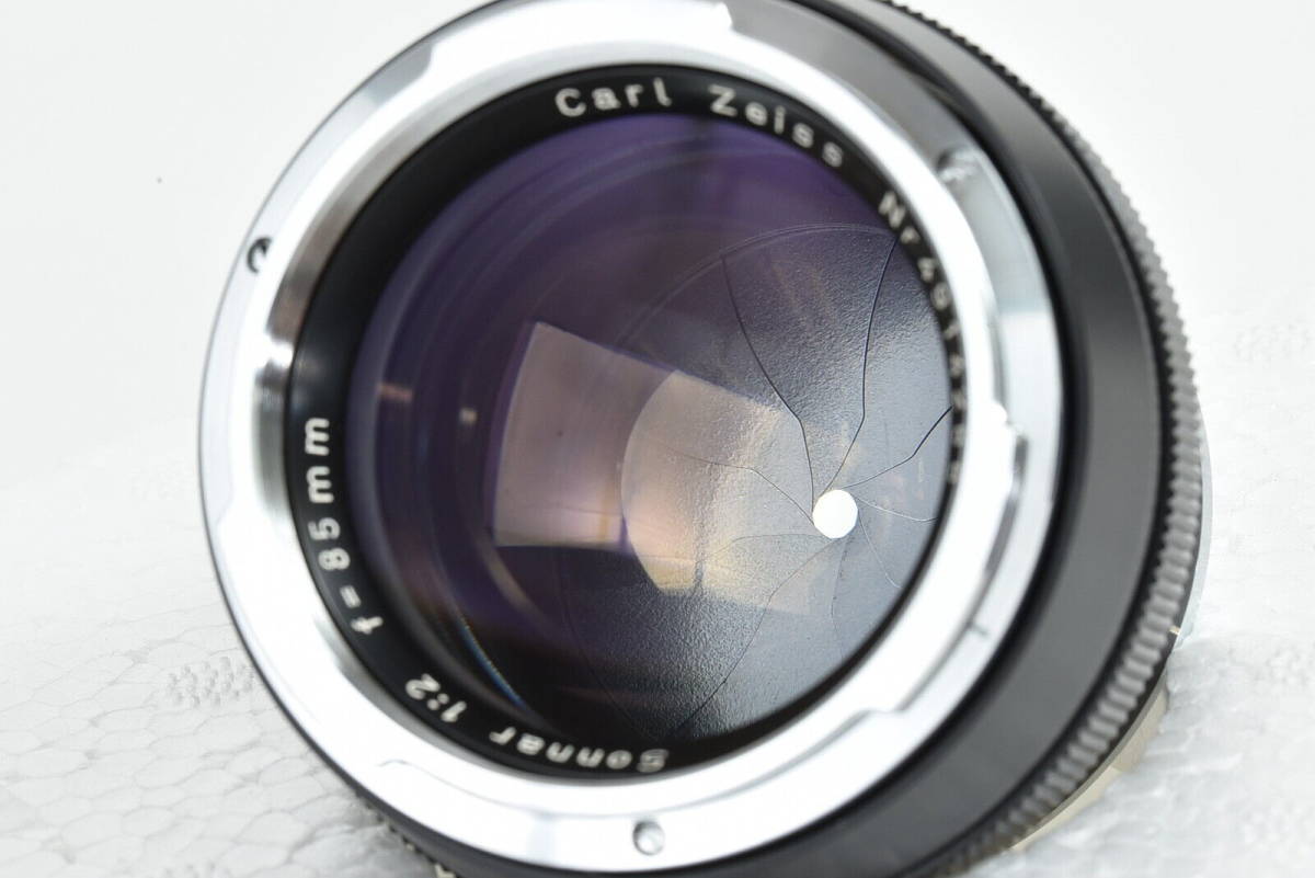 ★超希少★Carl Zeiss Sonnar ゾナー 85mm F2 Lens For Contarex コンタレックス用 ブラック♪/g17の画像8