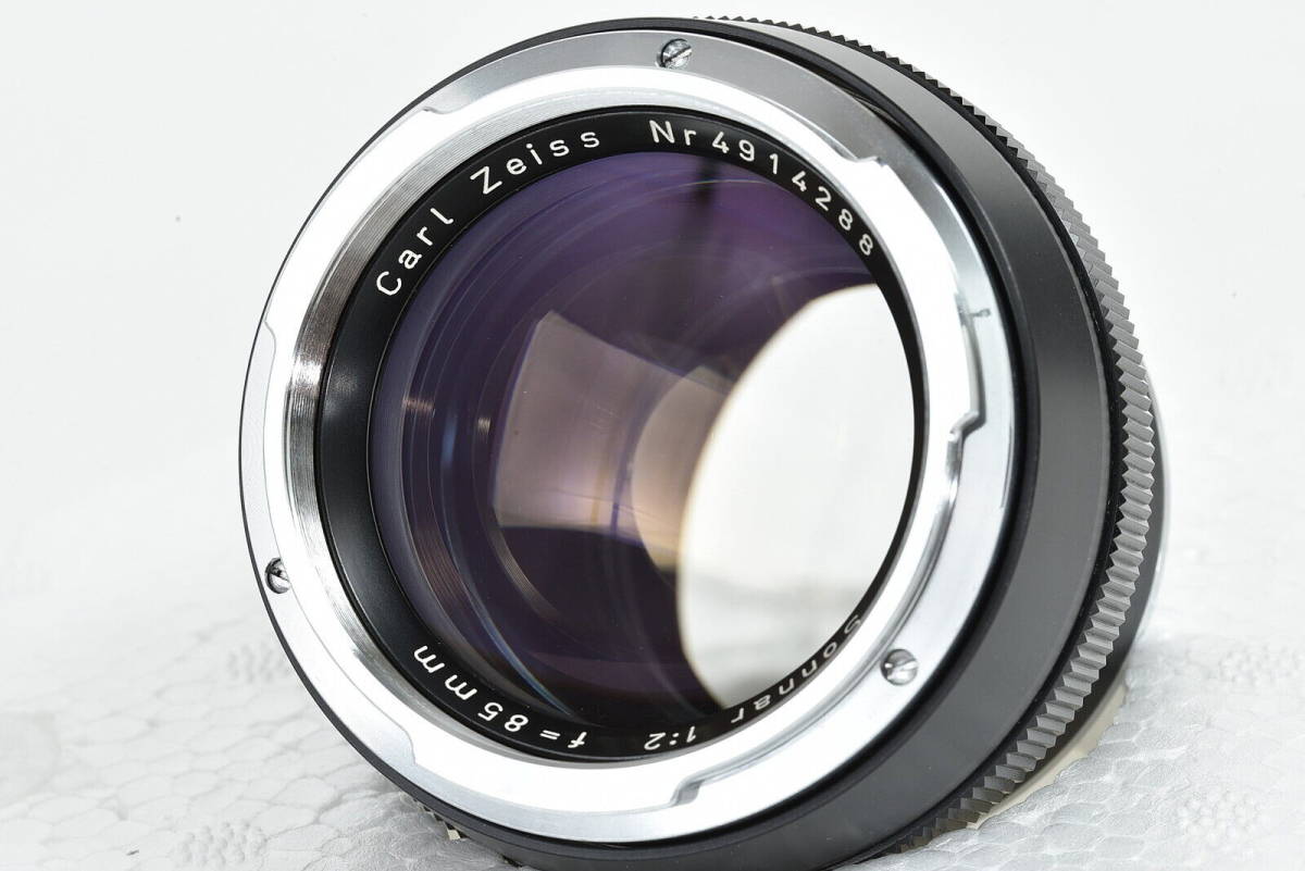 ★超希少★Carl Zeiss Sonnar ゾナー 85mm F2 Lens For Contarex コンタレックス用 ブラック♪/g17の画像6