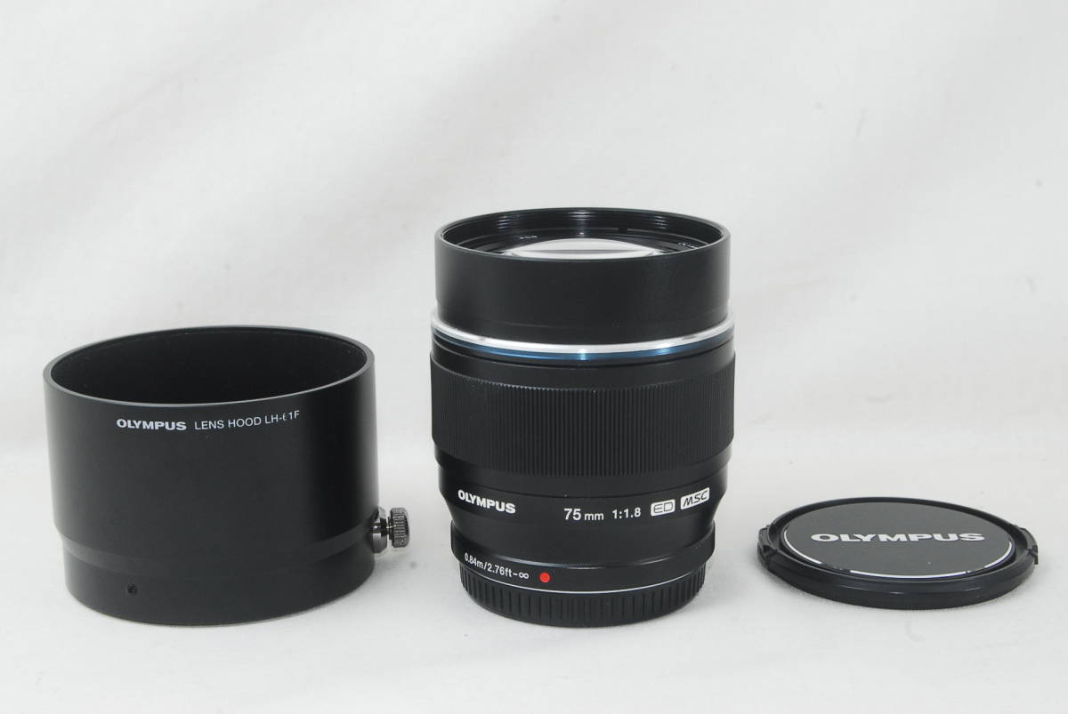 ☆極美品☆OLYMPUS オリンパス M.ZUIKO DIGITAL ED 75mm F1.8 ブラック